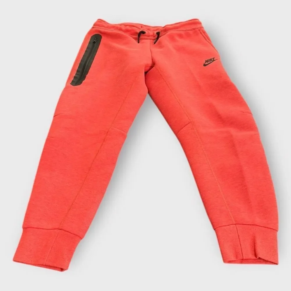 Nike Sportswear Tech Fleece University Red Sweatpants Joggers Big Kids size S+